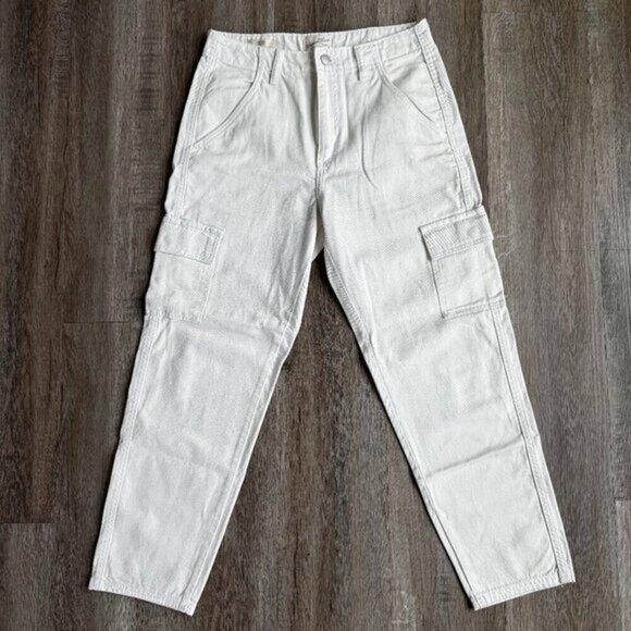 Universal Thread Pants - Universal Thread Off White Cargo Pants Boyfriend Size 4